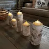 문자열 12 전자 tealight led vetive 촛불 램프 아이보리 스윙 춤 이동 불꽃 크리스마스 홈 웨딩 파티 바 장식 앰버