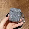 Étui pour écouteurs housse de protection cristal paillettes sans fil bluetooth coque flash diamant pour Airpods Pro 3 PC dur