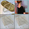 Chaînes Colliers Pendentifs Jewelrychains Lumière De Luxe Perle Gland Collier Ins Style Simple Chaîne Avec Des Bijoux Cheveux Féminins Aessories Pour W