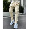 2021 Spring and Autumn Tooling Pants Men's Tide Brand Stretch Multi-Pocket Reflective Straight Sports Fitness Leisure Trouser178J