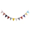 Party Decoration Multicolor Cartoon Pennants Bunting Banner Wedding Valentine's Day Kids Birthday Flags Hang Garland Supplies