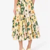 Summer Beach Fig Floral Dress Kobiety Spaghetti Strap Backless Flower Print Sundress Kobiet Sexy Ruffles Suknie Bez Rękawów 210421