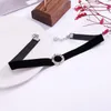 Choker Chokers Black Red Short Velvet for Simulated Pearl Geometric Round Square Heart Necklaces Neck Jewelry Collares Collier Bloo22