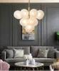 Modern Chandelier Lamp For living Room/Bedroom Nordic Glass Ball Lighting Creative Dinning Room Light Fixture