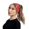 Print Flower Wide Headbands Stretch Gym Yoga Sport Sweatband Hood Head Bands Hair Band for Women Will and Sandy