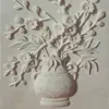 壁紙カスタム3D壁の壁画壁紙花の花瓶エンボスリビングルームの入り口の背景Po Painting Papers家の装飾