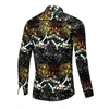 Colorful Splash Ink Men Shirts Shiny Nightclub Party Men Dress Shirt Fashion Casual Slim Fit Mens Long Sleeve Chemise Homme USA 210524