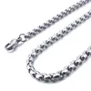 2.5mm-5.5mm Stainless Steel Necklace Rolo Twist Chain Link for Men Women 45cm-75cm Length with Velvet Bag9406209