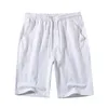 Ishowtienda sommar män mode casual tie-färgämne solid löst ljus svett sport shorts pantaloner cortos de hombrre shorts män x0705