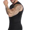 Camisetas para correr, chaleco ajustado para hombre, entrenamiento deportivo de baloncesto, secado rápido, transpirable, alta elasticidad, camiseta sin mangas para gimnasio para hombre, corsé