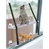 Сетка Pet Cat Hammock Window кровать Гостиная Всасывающая чашка Настенные Дышащие подшипники 20 кг Сиденье 21111