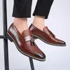 Отсуть обувь мужчины качество формальное деловое оксфордское бренд свадебный заостренный zapatos hombre