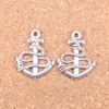 120pcs Antik Silver Bronze Plated Anchor Rope Sea Charms Pendant DIY Halsband Armband Bangle Fynd 24 * 19mm