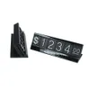 White on Black Adjustable Price Display Tag Label 192 Cubes, 16 Black Base Aluminum Alloy + ABS Plastic Number Labels