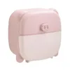 ティッシュボックスナプキンス漫画ピンクの貯金箱の箱パンチフリーロール紙チューブポンプラック
