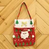 Kerstmishandtas Sfeer Tree Decor Eco Friendly Santa Rendier Sneeuwman Sack Kinderen Candy Gift Bag Hoge Capaciteit Kerstdecoratie