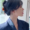 Minimalismo Retro Francés Romántico Metal Oro Pequeño Círculo Pendientes de aro Joyería coreana de moda para mujer Estudiantes Pendiente simple