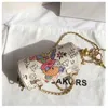 Evening Bags Bear Graffiti Lady's S Chain Mobile Phone Shoulder Simple Small Square Bag Women's Luxury Designer Handbags For Women 2021