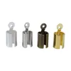 100 sztuk / partia 5x12mm skórzany przewód bransoletka Anklet Crimp Connecor Fold End Class do biżuterii DIY Dokonywanie dostaw