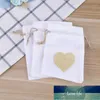 Envoltura de regalos 12pcs/set de lino amor patrón de inmersión almacenamiento de bolsa de dulces para celebración de bodas