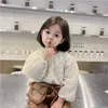 Spring Koreanische Art Baby Mädchen 2-PCs Sets Lace Long Sleeves Hemden + Leder Shorts Kinder Kleidung E5033 210610