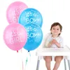 زخرفة الحفلات 10pcs بالون الأزرق الأول بالون واحد سنة واحدة أول ديكور سعيد ديكور اللاتكس بالون طفل دش فتاة لصالح