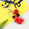 Party Favor Creative cute personality key pendant cartoon keychain bag accessories men and women car ring Individually packaged