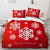 3D Christmas Design Comforter Shell Duvet Quilt Cover Bedding Set Full King Queen Double Single Size Home Textile 210319