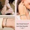 Link Chain Friendship Card Bracelets Distance Relationship Bracelet Christmas Wedding Birthday Gift For Friends Couple Sisters Family Fawn22