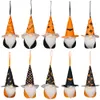 Halloween Decoration Hanging Gnome Party Ornaments Plush Rudolph Pointed Hat Faceless Doll Pendant w-00778