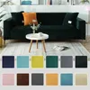 Solid Color Fluwelen Sofa Cover Zachte Comfortabele Winter Slipvaste Bank voor Woonkamer Corner Slipcover 211207