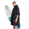 Hiturbo mergulhando mudando robe ao ar livre longo anorak à prova d 'água à prova de vento praia surfando poncho encobers