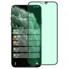 Защитная пленка для экрана для iPhone 15 Pro Max 14 Plus 13 Mini 12 11 XS XR X 8 7 SE, зеленый свет, защита глаз, закаленное стекло, полное покрытие, защитная пленка, взрывоопасный изогнутый щит премиум-класса