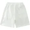 IEFB verão homens corredor esporte shorts lado duplo breasted preto branco cordão cintura cintura larga calções 9Y7390 210524