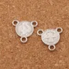 St Benedict Medal Cross Triangular 3-Strand Charm Spacer End Connector 12.76x12.2mm Dull silver Jewelry DIY L1709 400pcs/lot