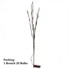 20 Light Tree Branch String Juldekorationer för Home Natal Natale