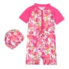 Maillot de bain une pièce pour filles de 2 à 8 ans, vêtements pour tout-petits, Style Floral, Style Surf, vêtements de bain pour enfants, 2021