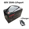 60V 20AH LifePo4 Pakiet akumulatorowy do motocyklowy skutera 2000 W Mini Motos E-Rickshaw Kart+73V 3A Ładowarka