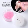 Easy French Nail Art Mallar Monocle Clear Gelé 4.2cm Tryck Silikon Överför Skriv ut Skrapa Nails Stamper Manicure Tool