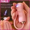 Nxy vagina bollar vibrador de choque elctrico para mujer, bola estimincin vaginal con control remoto, juguetes sexuales coqueteo pareja, huevo1211