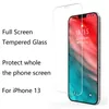 2.5d Full täckningsskärmskydd 0,3mm 9h Härdat glas för iPhone 13 12 Mini 11 Pro Max XR XS X 6S 7 8 Plus med 10 i 1 Förpackning