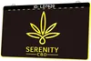 LD7620 Serenity CBD Oil 3D Engraving LED Light Sign Wholesale Retail