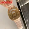 좋은 패션 시계 럭셔리 여성 시계 35mm 특별 디자인 애호가 316L 스테인레스 스틸 레이디 드레스 손목 시계 석영 로즈 골드 시계