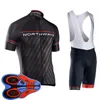 サイクリングジャージーNEW NWチームメン半袖Maillot Ropa Ciclismo MTBスポーツウェアバイク衣料品ショートパンツ9DジェルパッドY3017305