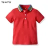 Top und Top Sommer Jungen Kleidung Sets Kurzarm Gestreifte Baumwolle T-shirt Bluse + Kurze Hose Kinder Jungen Gentleman Kleidung 2 stücke Anzug 210326