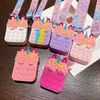 Ny Pop Fidget Toy Sensory Silicone Push Bubble Stationery Storage Bag Unicorn Cartoon Popite Decompression Coin Purse 0665