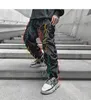 Casual Mäns Loose Straight Hip Hop Byxor Oversize Koreanska Streetwear Trousers Male KPOP Fashion Clothing