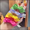 Hair Aessories Baby, Kids & Maternity Cute Colorf Bow Elastic Bands For Girls Sweet Tie Rubber Headband Rope Fashion Drop Delivery 2021 Nrce