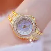 Fashion Crystal Gold Watch Women's Quartz Watch Mulheres Relógio de Pulso Mulher Vestido Moda Relógios Reloj Mujer 210527