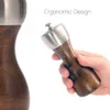 Wood Pepper Grinder - Precision helixshaped grooves freshly grinding pepper, herbs and spices 210713